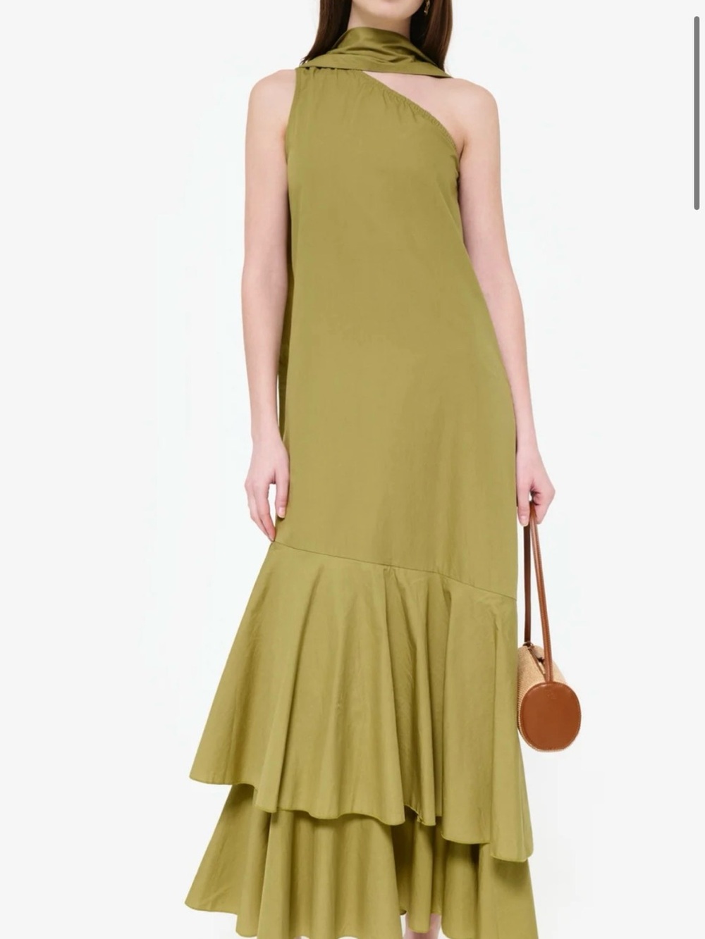Green Ruffled Maxi